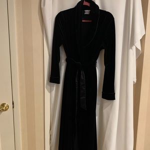 Velvet bathrobe